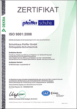 Zertifikat ISO 9001:2008